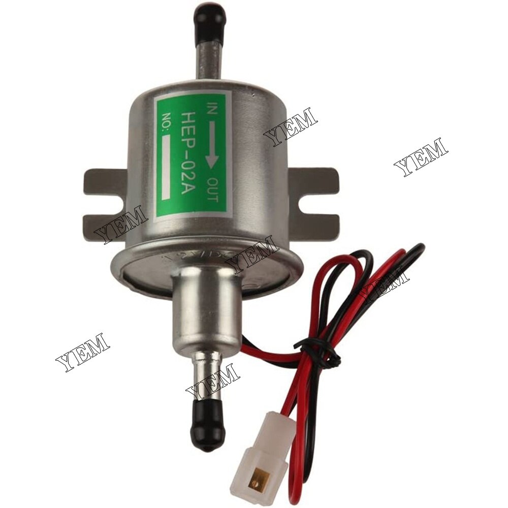 YEM Engine Parts Universal 12V 2.5-4 PSI Gas Inline Low Pressure Electric Fuel Pump HEP02A For Other