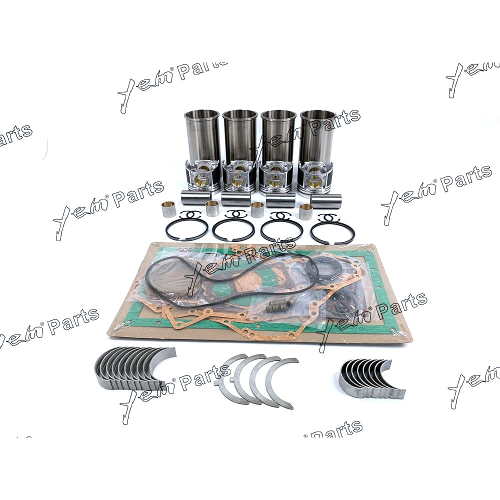 YEM Engine Parts Gasket Kit+Piston+Ring+Bearings+Washer+Bushings For Komatsu 4D95L-1 PC60-5 PC60-6/7 For Komatsu