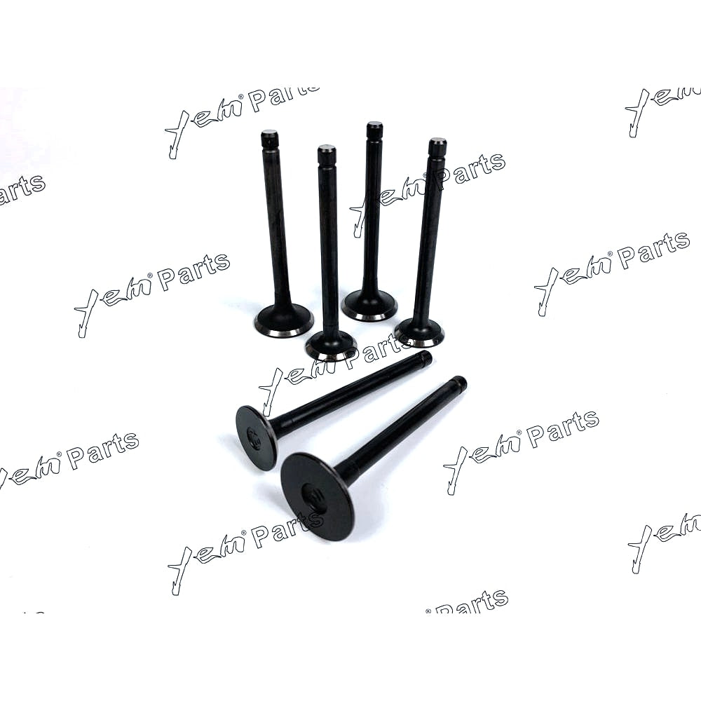 YEM Engine Parts Engine Valve Set For ISUZU 3KR1 - Intake x3 + Exhaust x3 Engine Parts For Isuzu