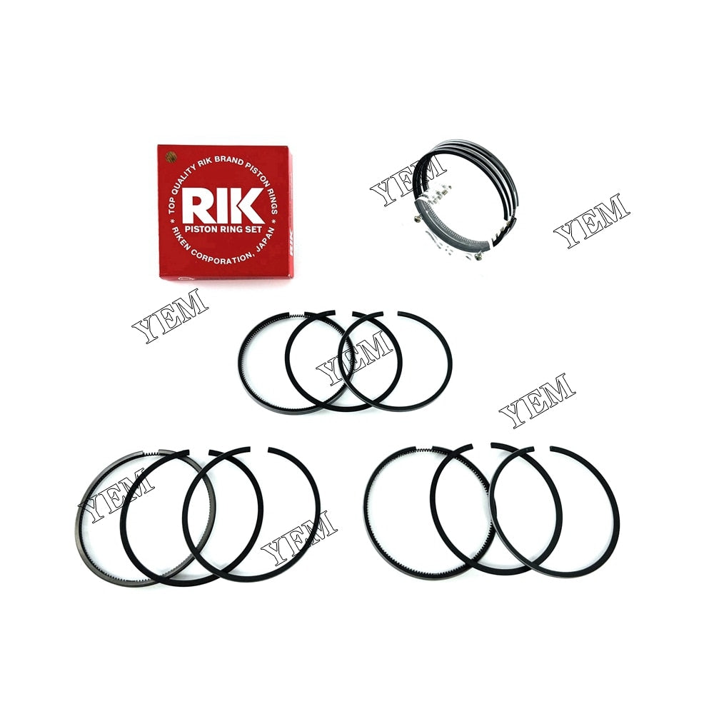 YEM Engine Parts V2607 V2607-DI V2607T Piston Ring Set For Kubota Engine ER470 KX165-5 Excavator For Kubota