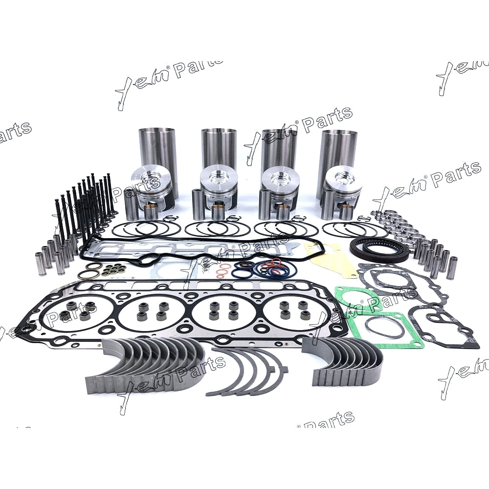 YEM Engine Parts For Komatsu WA90-3 WA90-5 WB70A-1 PC75R-2 PW75R-2 4TNV98 Overhaul Rebuild Kit For Komatsu