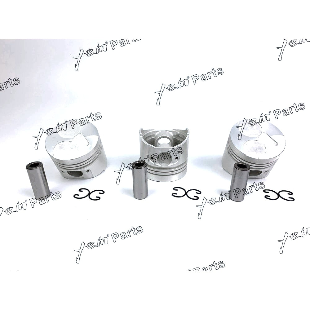 YEM Engine Parts Piston Set STD 76mm For Kubota D1005 x3 PCS Engine Parts For Kubota