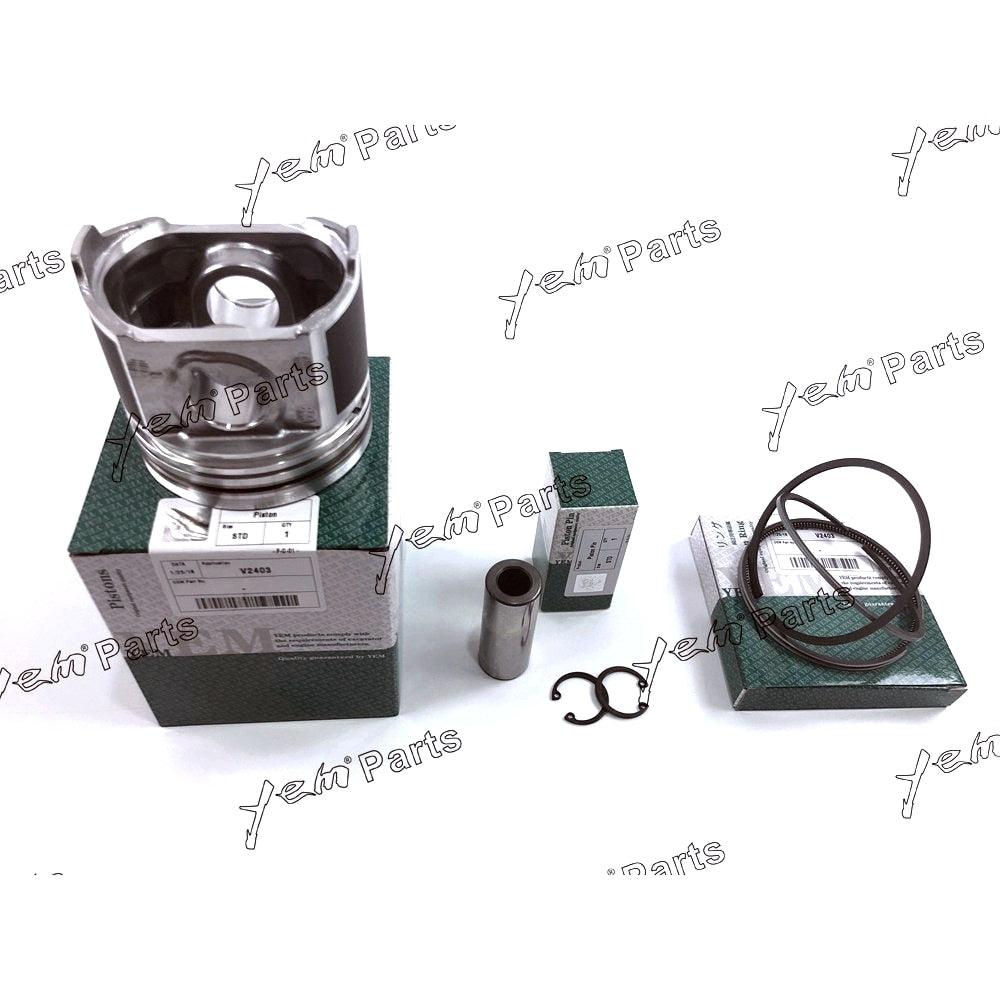 YEM Engine Parts 1G796-2111 1G861-2113 1G796-2112 For Kubota For Bobcat DI piston kit & Rings 87mm V2403 For Kubota