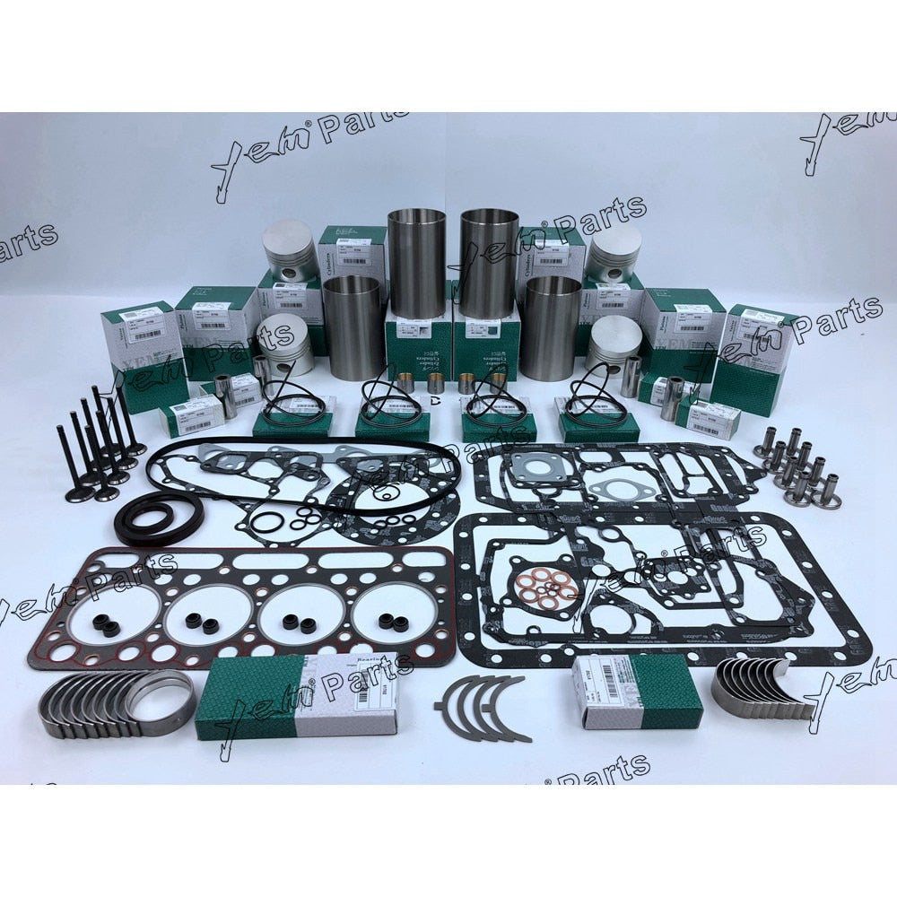 YEM Engine Parts Rebuild Kit For Kubota V1702 DI Indirect-injection Engine L2850DT L2850DTGST For Kubota