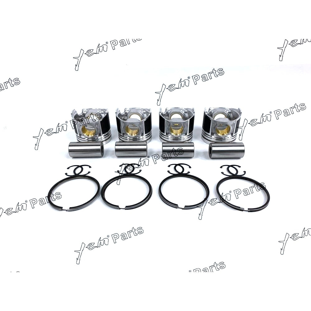 YEM Engine Parts Replace 1G484-2111 4 Set STD Piston (Pin & Clip & Ring) For Kubota PARTS For Kubota