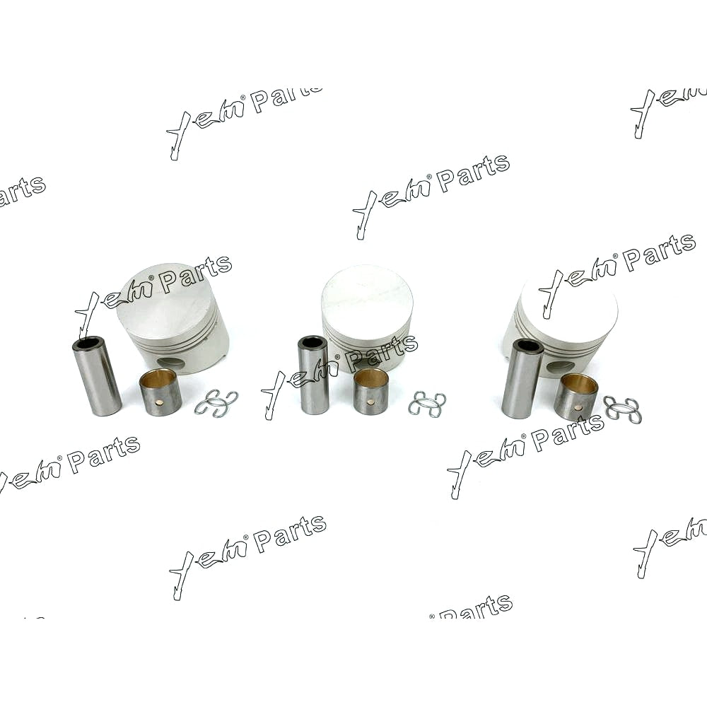 YEM Engine Parts Pistons Set STD 68mm For Kubota ZB500 / D750 x3 PCS Engine Parts For Kubota