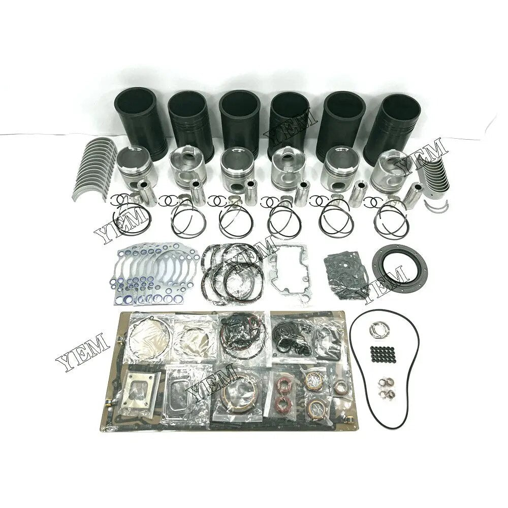 For Cummins excavator engine K19 Engine Overhaul Rebuild Kit With Gasket Set Engine Valves Main Connrod Bearing YEMPARTS