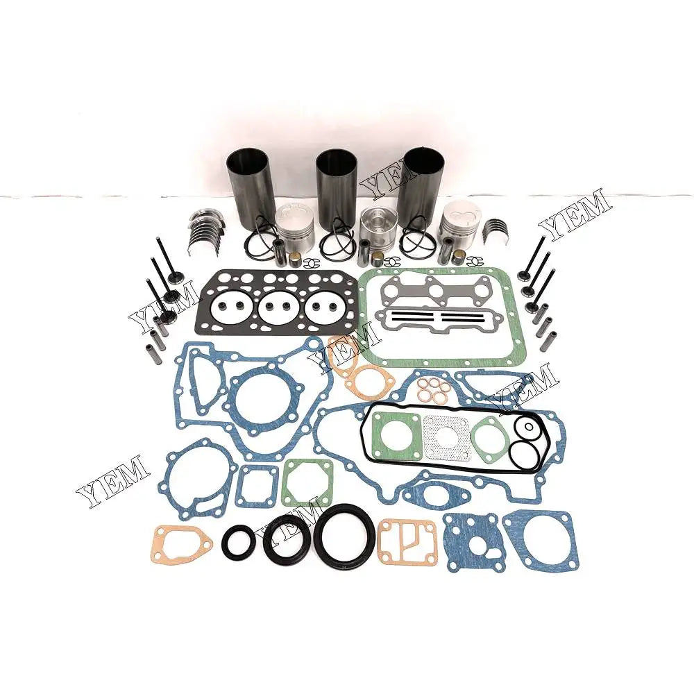 1 year warranty For Mitsubishi Repair Kit With Overhaul Gasket Set Piston Rings Liner Bearing Valves K3E-IDI engine Parts YEMPARTS