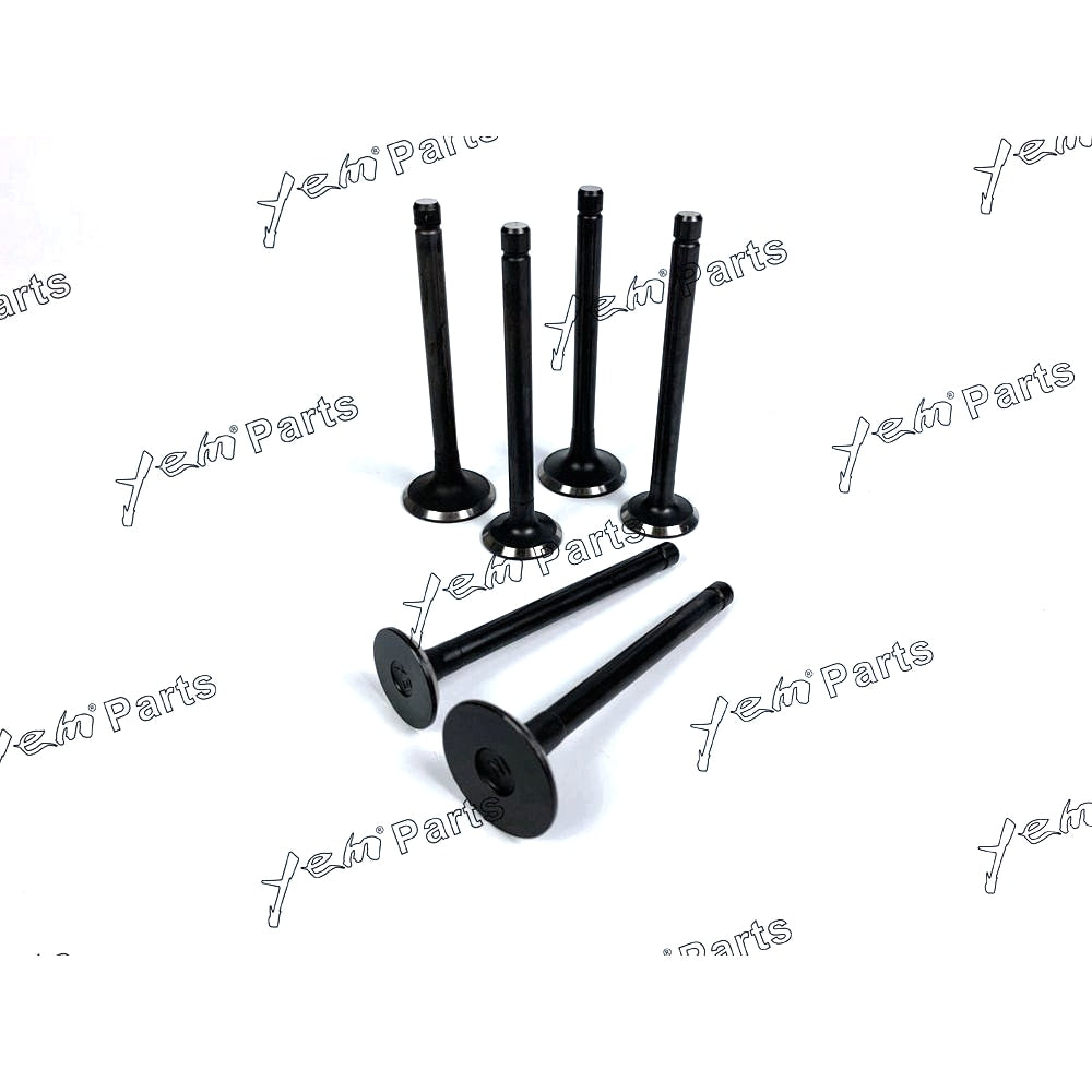 YEM Engine Parts Engine Valve Set For MITSUBISHI K3D - Intake x3 + Exhaust x3 Engine Parts For Mitsubishi