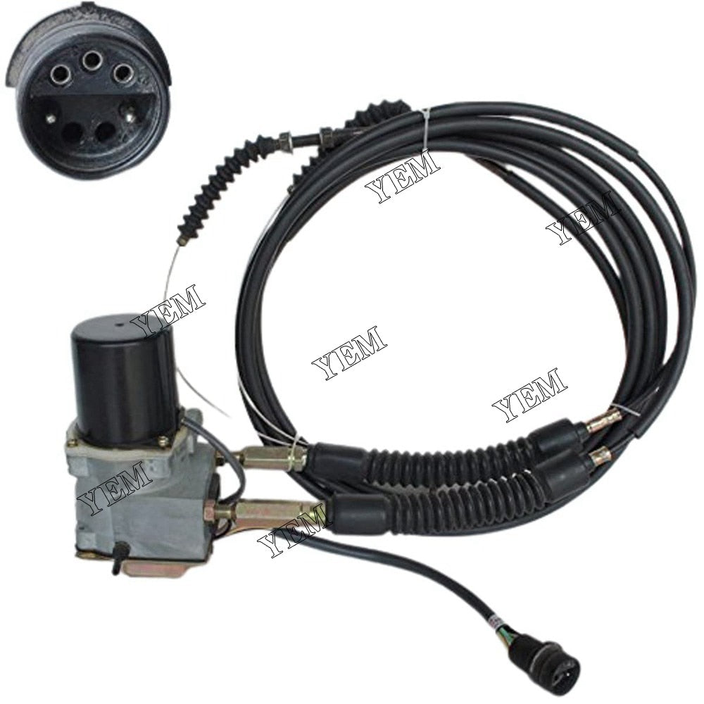 YEM Engine Parts For Caterpillar 312 312B E312 E311 Throttle Motor W/Double Cable 5 Pins 247-5227 For Caterpillar