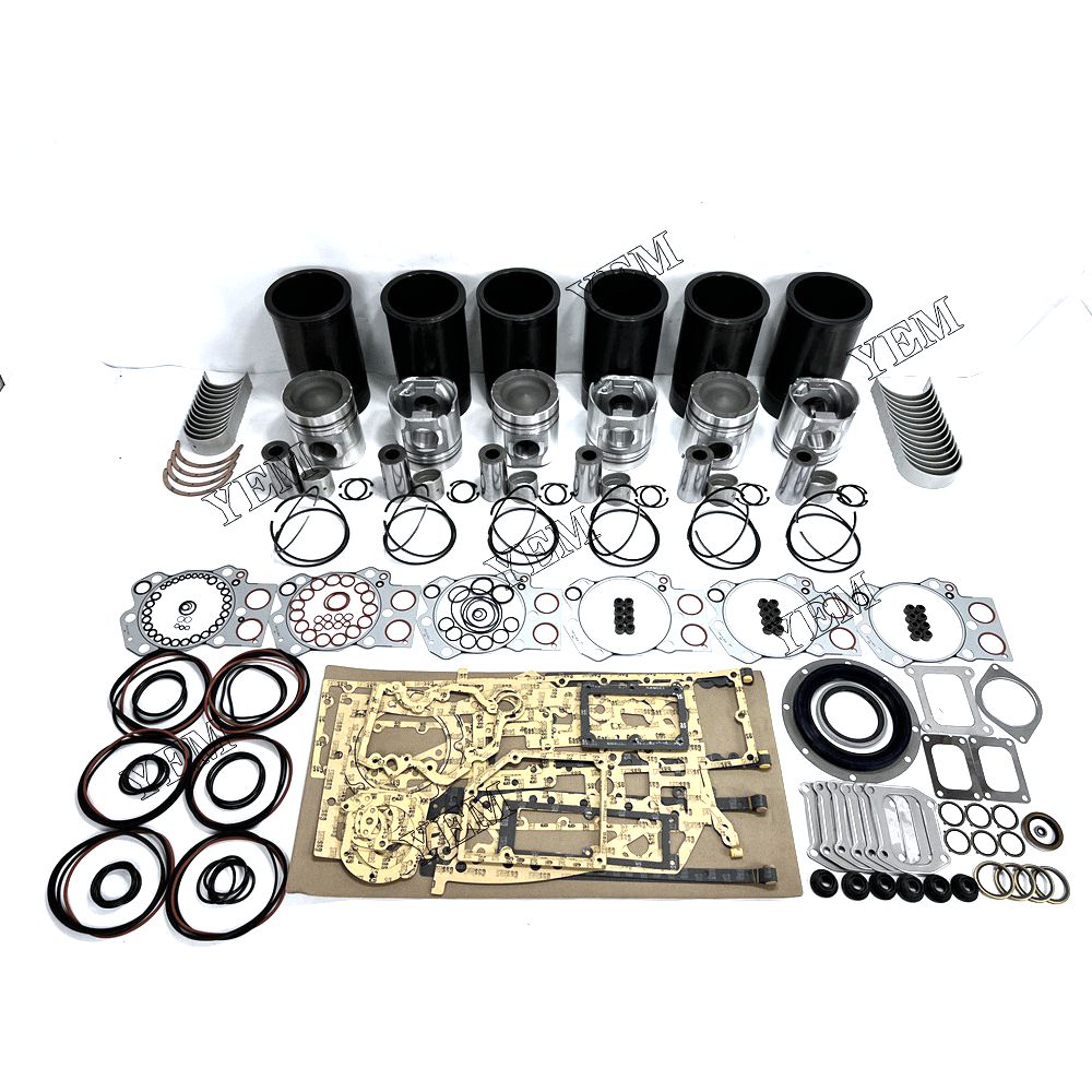 YEM 6D170 Overhaul Rebuild Kit With Gasket Set Bearing Komatsu excavator diesel engine YEMPARTS