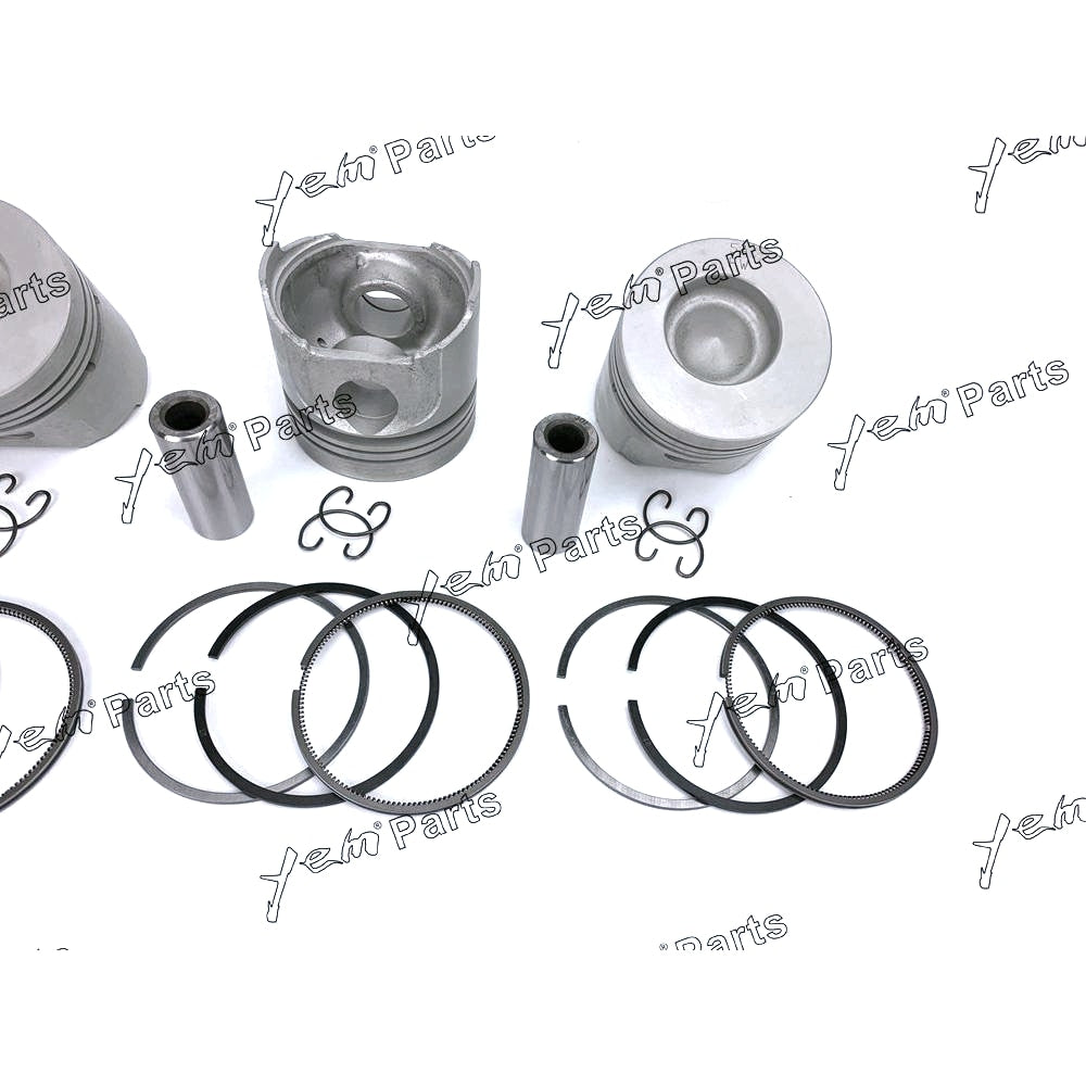 YEM Engine Parts Piston + Ring Kit Set STD 85mm For Kubota V1902 / D1402 Engine Parts For Kubota