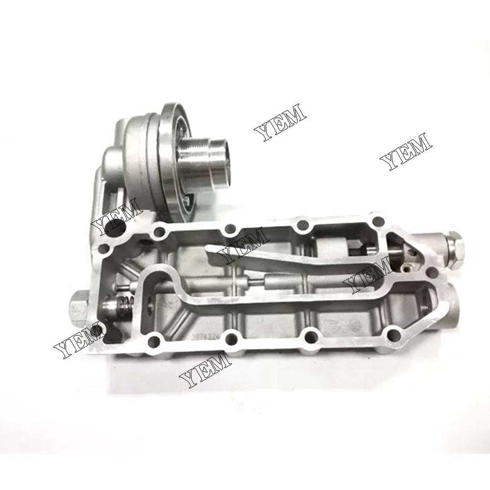 YEM Engine Parts Oil Cooler Cover 6743-61-2111 For Komatsu PC360-7 PC300-7 6D114 6CT Engine For Komatsu