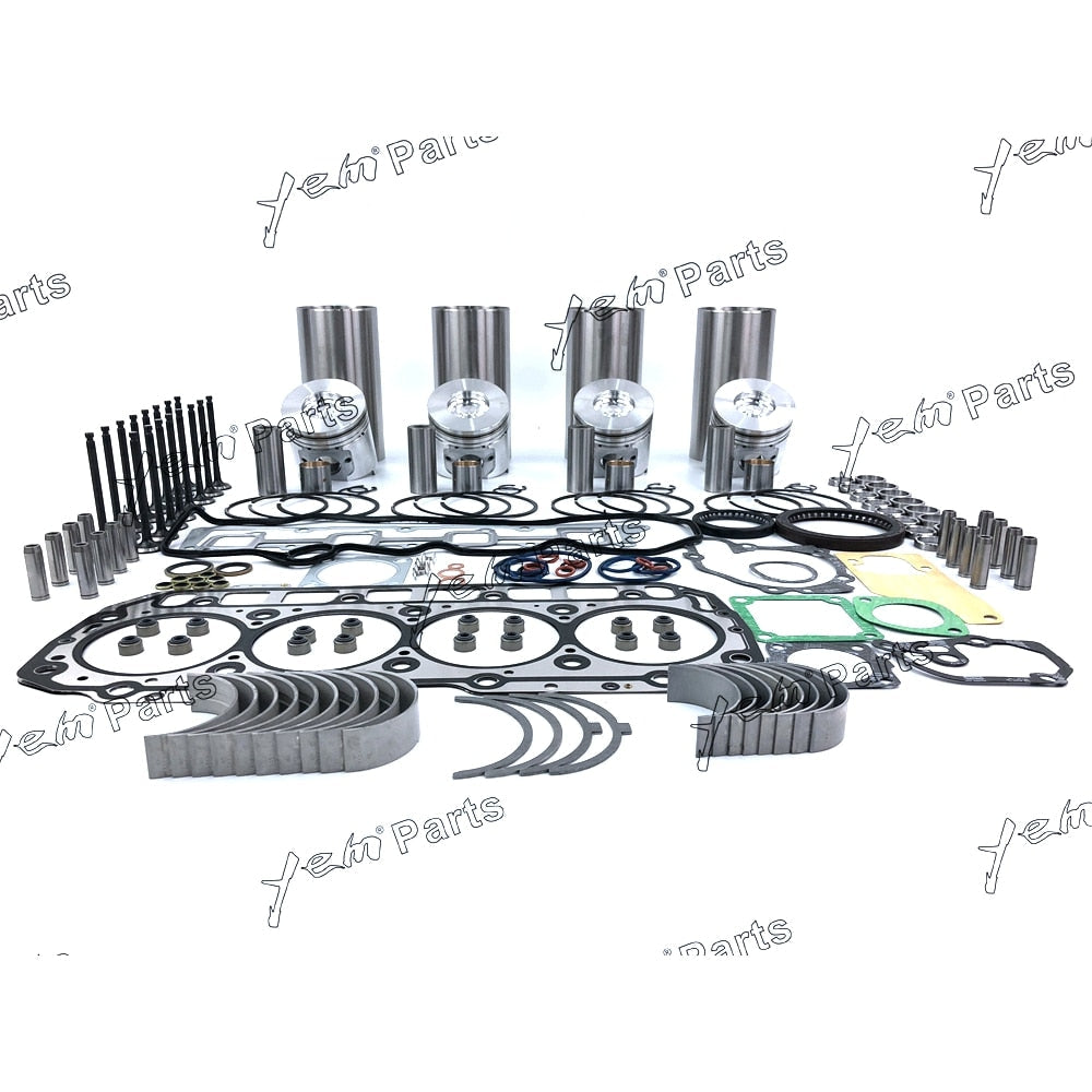 YEM Engine Parts STD Rebuild Kits Liner Piston Full Gasket Set Bearing For Yanmar 4TNV94 4TNV94L For Yanmar