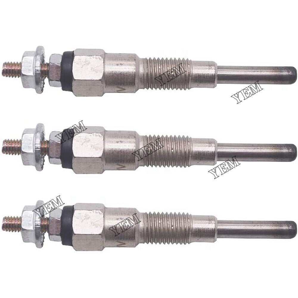 YEM Engine Parts 3 Pieces Glow Plug For Kubota B7510HSDTR 16851-65510 16851-65512 16854-65510 USA For Kubota