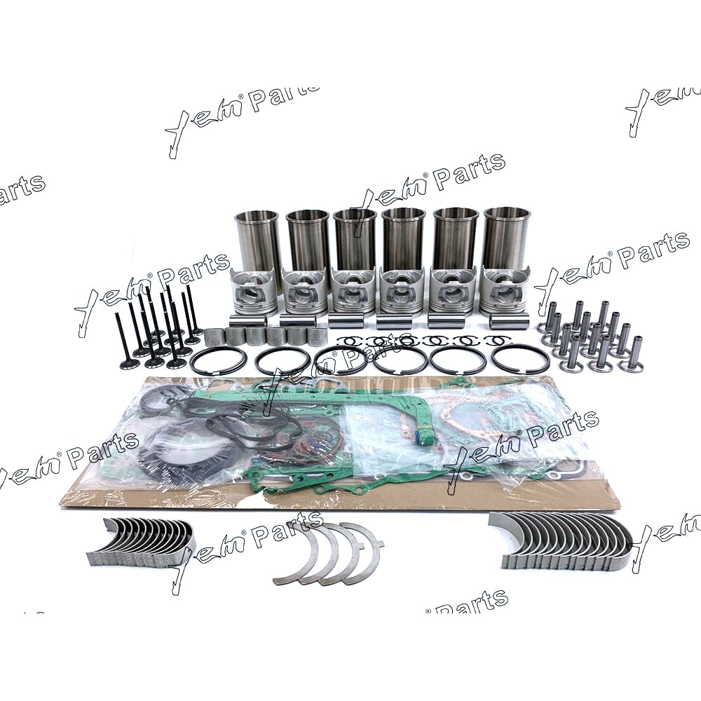 YEM Engine Parts Rebuild Kit For Doosan Daewoo DE12TI DE12TIS Solar 400LC 340LC D2366 W Valves For Doosan