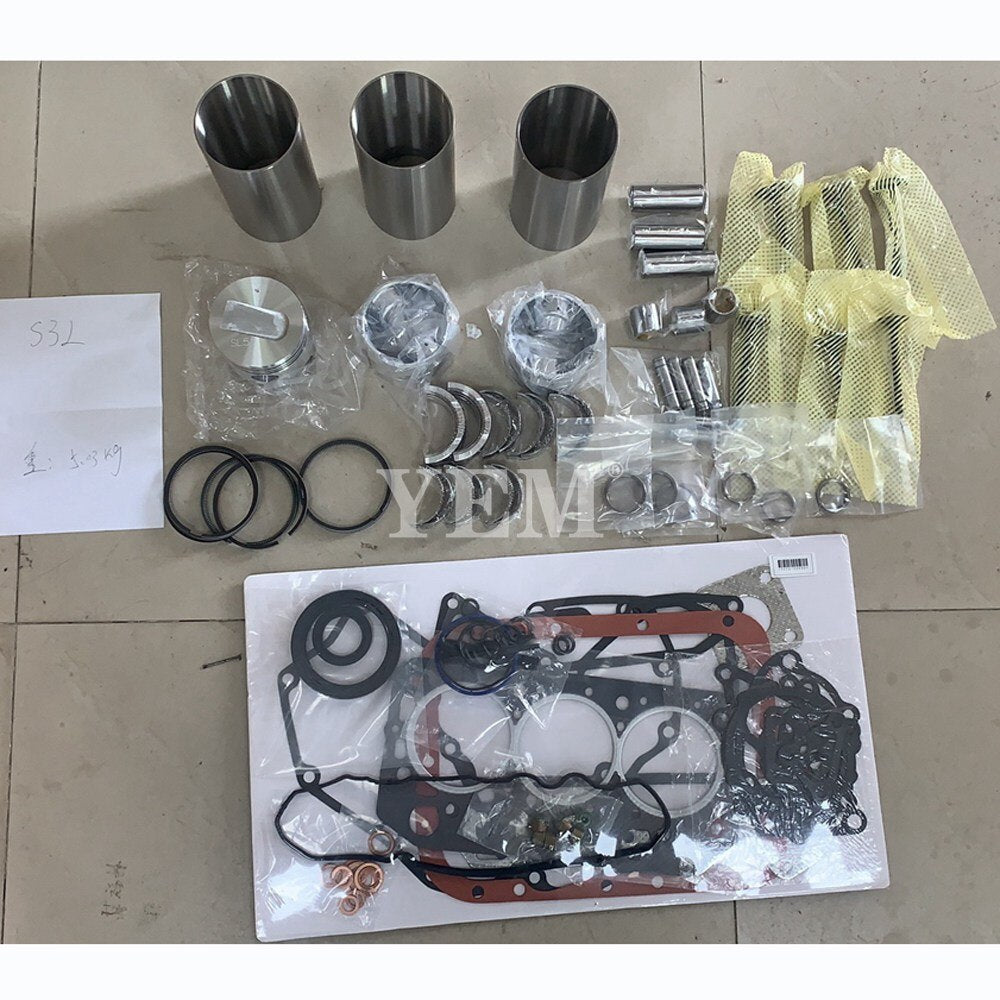 YEM Engine Parts S3L2 S3L Overhaul Rebuild Kit For Mitsubishi Peljob EB250 EB300 EB306 Excavator For Mitsubishi