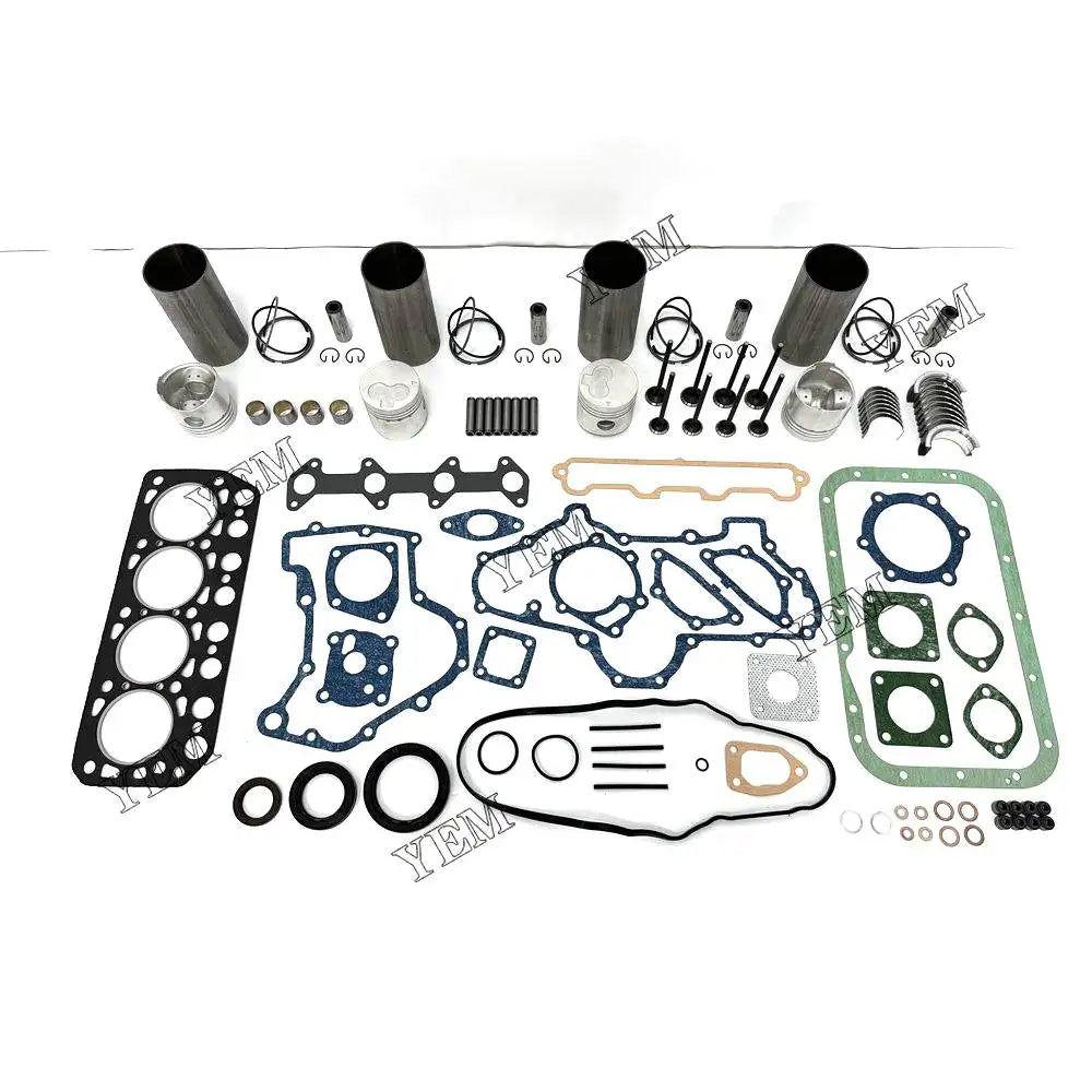 4X High performanceEngine Overhaul Rebuild Kit With Gasket Bearing Valve Set For Mitsubishi K4E-IDI Engine YEMPARTS