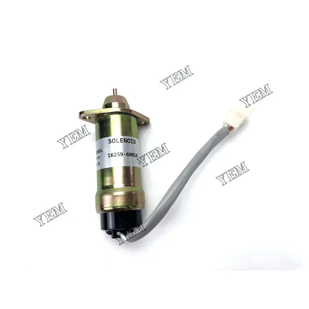 For Kubota excavator engine D1105 Solenoid Valve 16259-60010 YEMPARTS