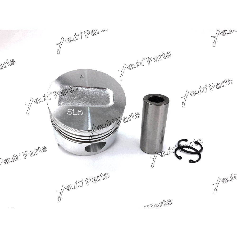 YEM Engine Parts 3 Sets STD Piston Kits with Pin & Ring For Mitsubishi S3L Diesel Engine For Mitsubishi