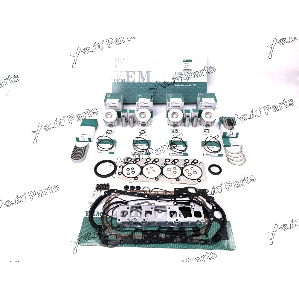 YEM Engine Parts For Isuzu 4JB1 Engine Rebuild Kit non-turbo For Mustang For Bobcat 843 853 1213 960 2060 For Isuzu