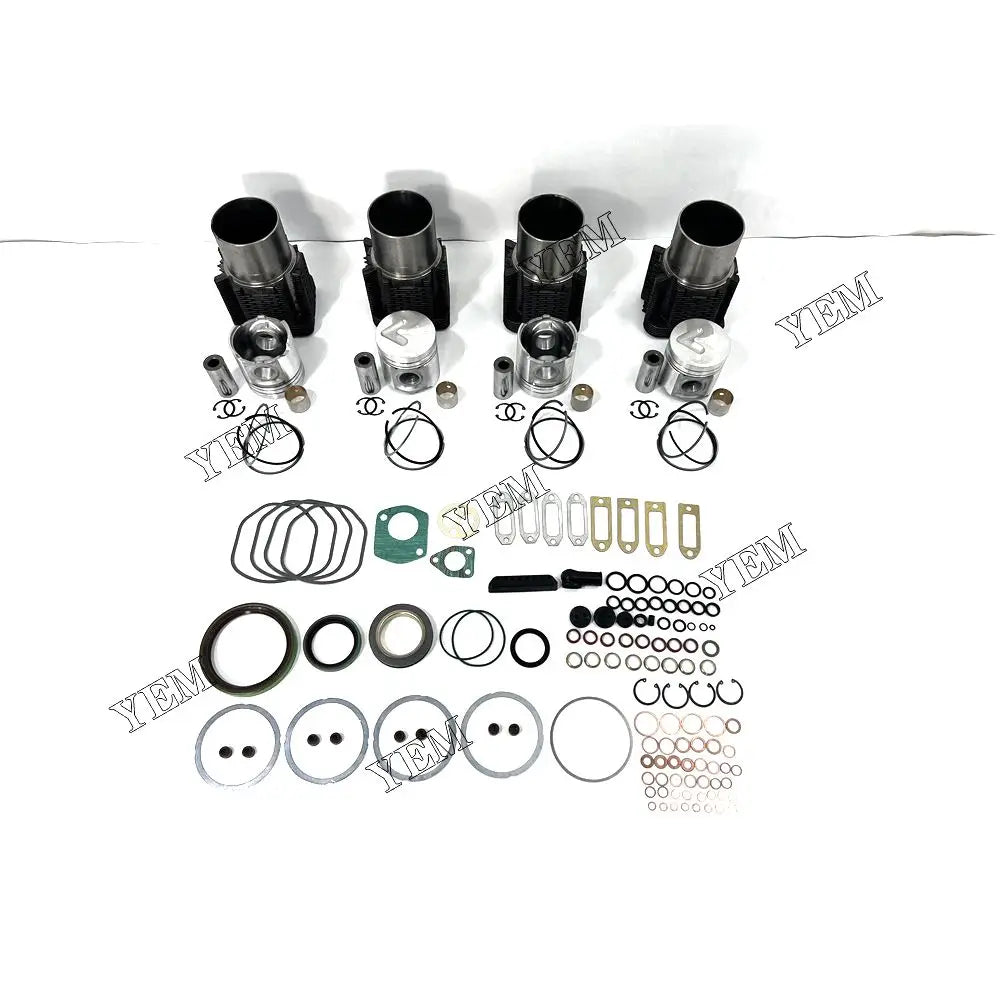 competitive price Engine Liner Kit With Full Gasket Set For Deutz F4L912W excavator engine part YEMPARTS