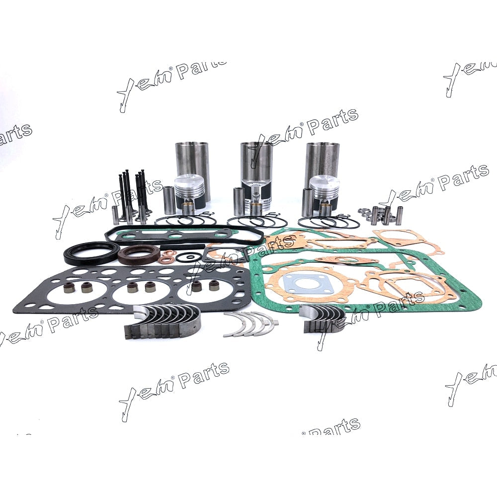 YEM Engine Parts STD Overhaul Rebuild Kit For Mitsubishi K3D Engine W/ Valve For Mitsubishi