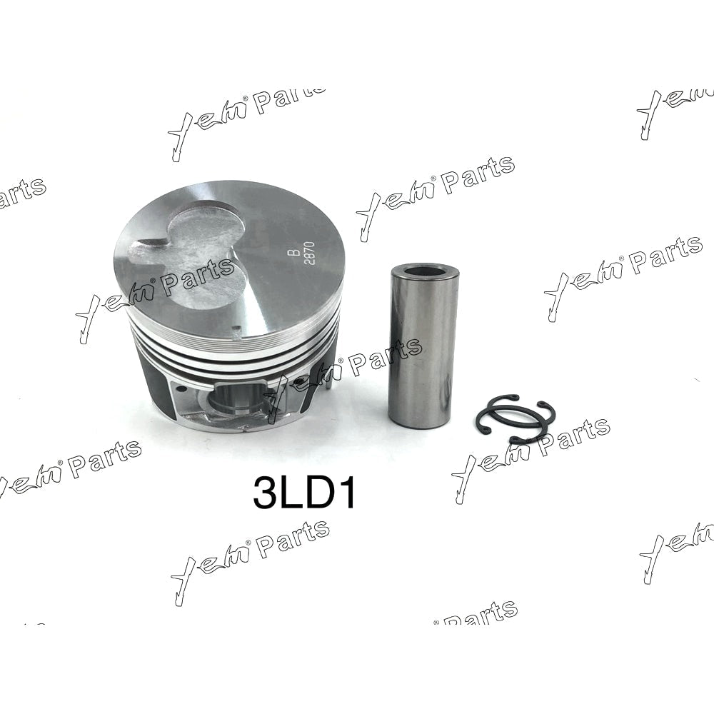 YEM Engine Parts Piston + Ring Kit Set Oversize (+0.50mm) For Isuzu 3LD1 x3 PCS (8-97176-287-0) Engine Parts For Isuzu