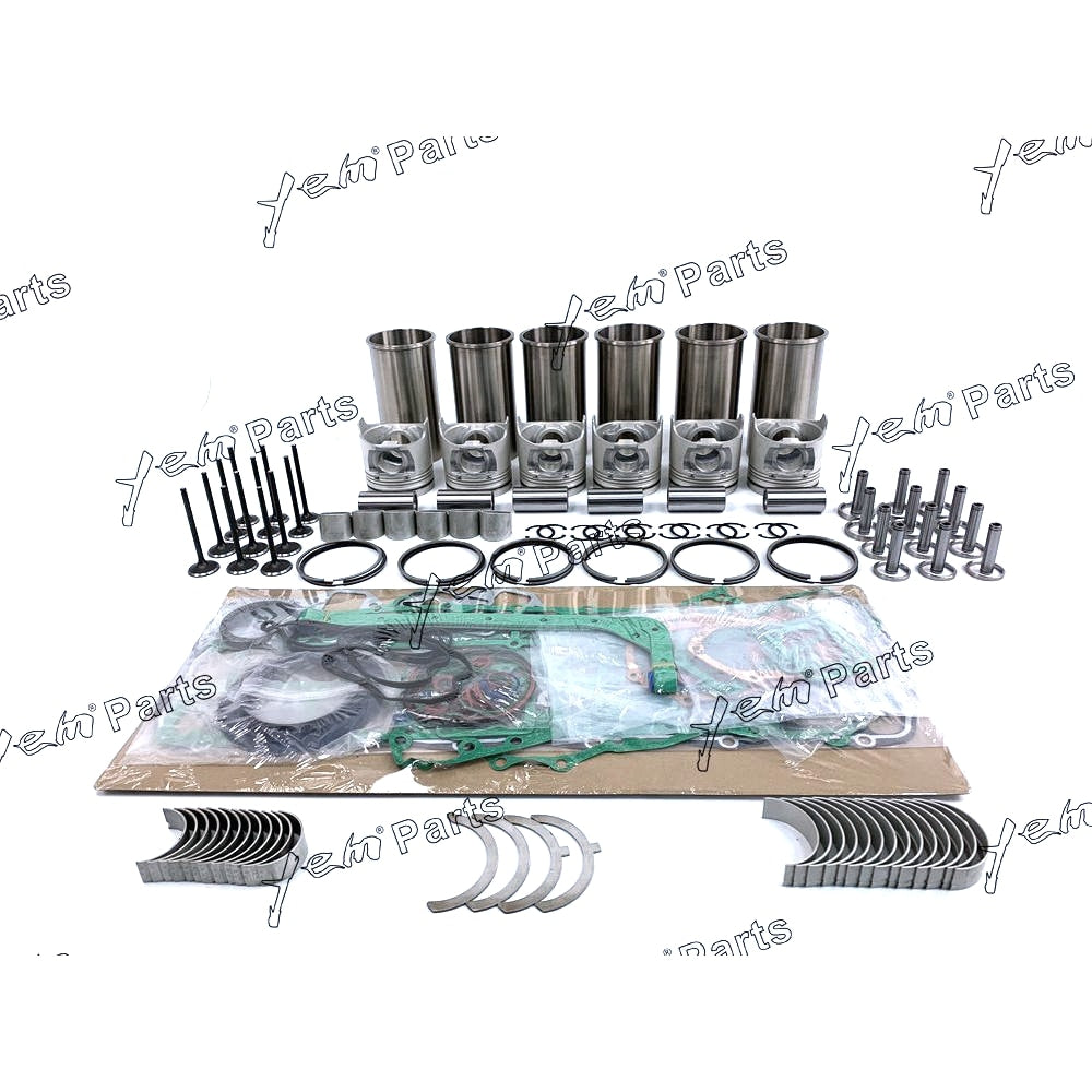 YEM Engine Parts For Komatsu Dozer D65E-6 D65A-6 D65S-6 NH220 NH-220 Overhaul Rebuild Kit For Komatsu