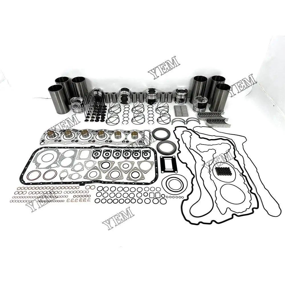 6X High performanceEngine Overhaul Rebuild Kit With Gasket Bearing Valve Set For Isuzu 6UZ1 Engine YEMPARTS