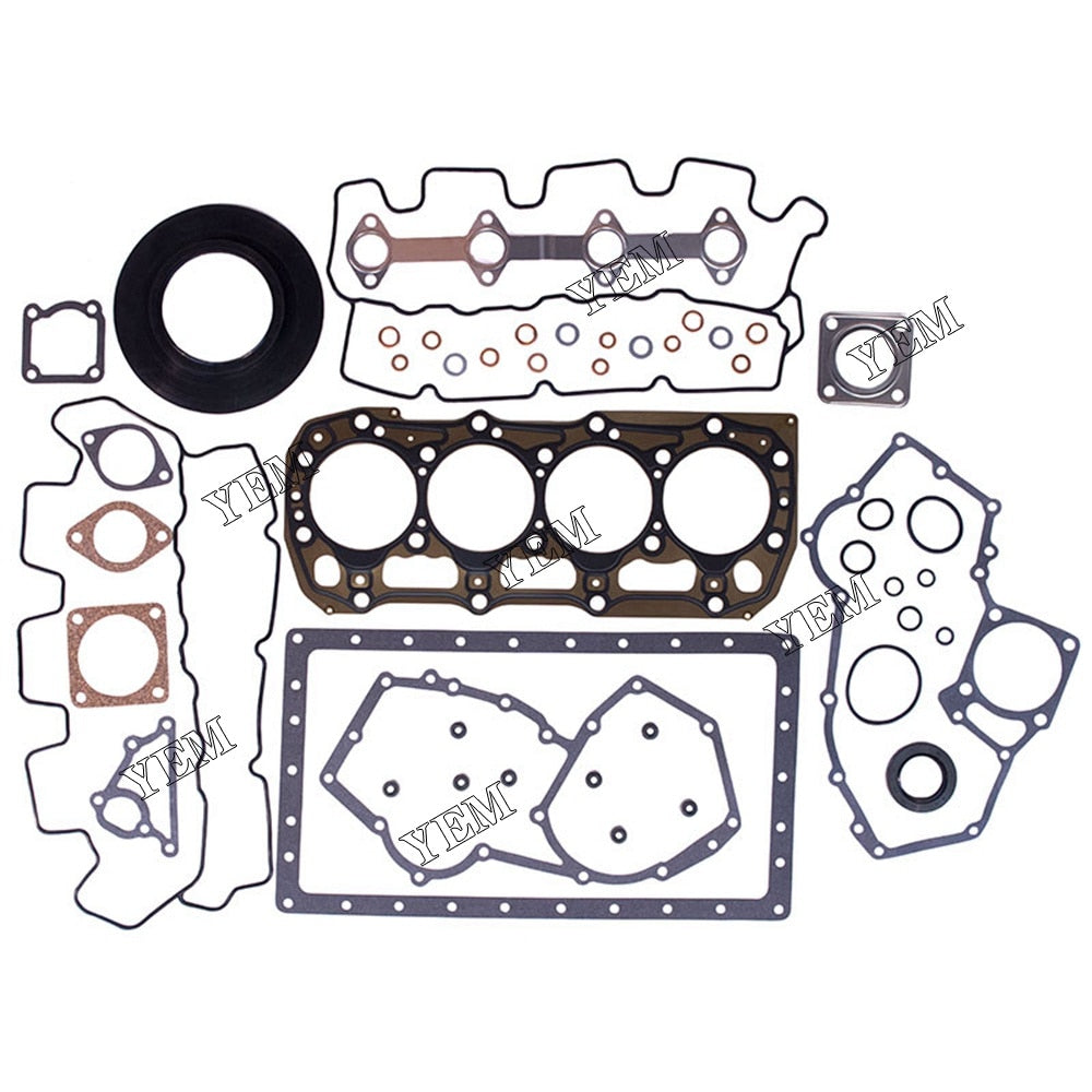 YEM Engine Parts 1 set Full Gasket Set w Head Gasket For Caterpillar CAT 3024 3024C 3024T Engine For Caterpillar
