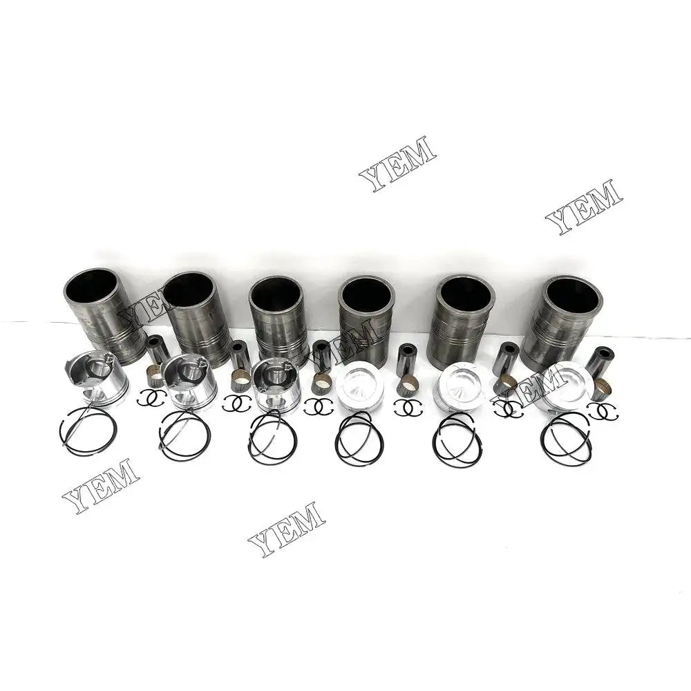 6X High performanceCylinder Liner Kit For Mitsubishi S6B3 Engine YEMPARTS