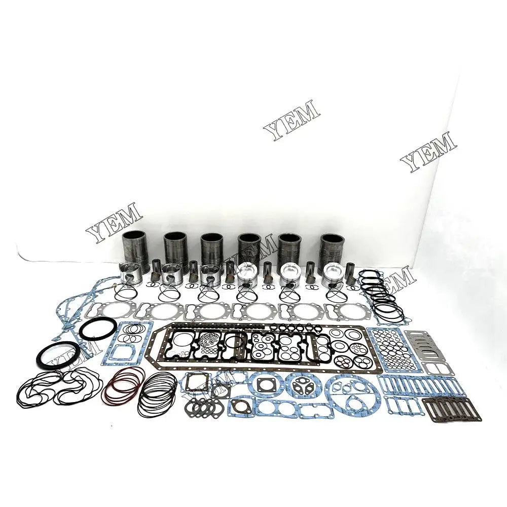 6X High performanceOverhaul Kit With Gasket Set For Mitsubishi S6B3 Engine YEMPARTS