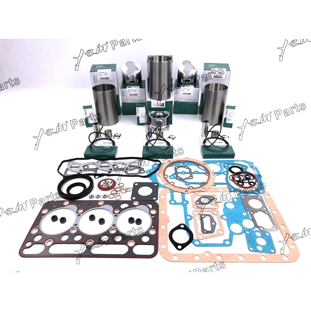 YEM Engine Parts For Kubota D1503 Engine Rebuild Kit +0.50MM For KX91-3 U35 R420 L2900 L3000 L3010 For Kubota