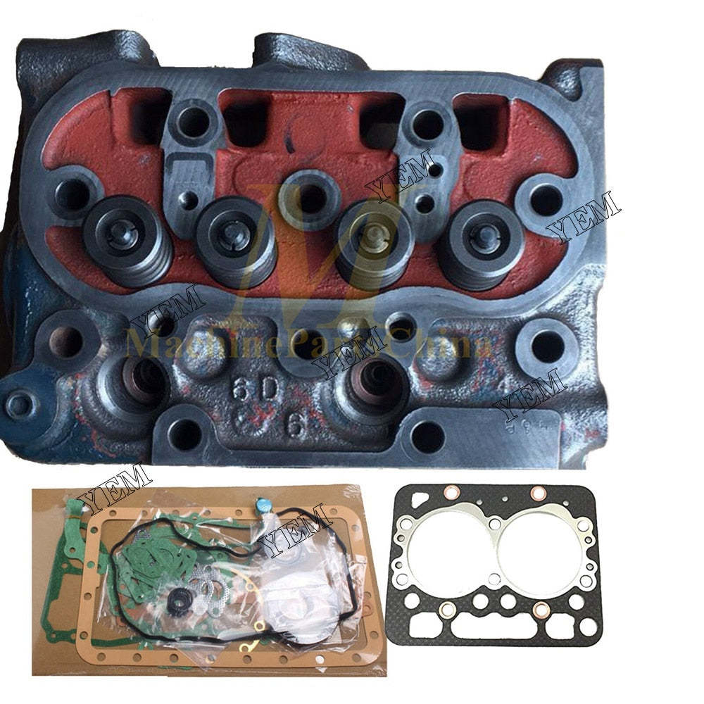 YEM Engine Parts Cylinder Head & Full Gasket Set For Kubota Z482 Engine no cracks, no welds For Kubota