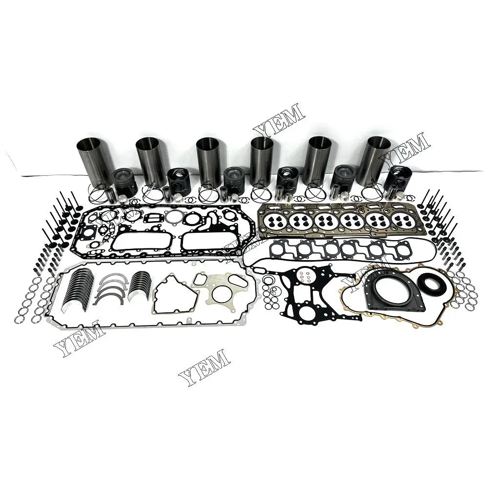 competitive price Engine Overhaul Rebuild Kit Liner Piston With Gasket Bearing Valve Set For Caterpillar C6.6-CR excavator engine part YEMPARTS