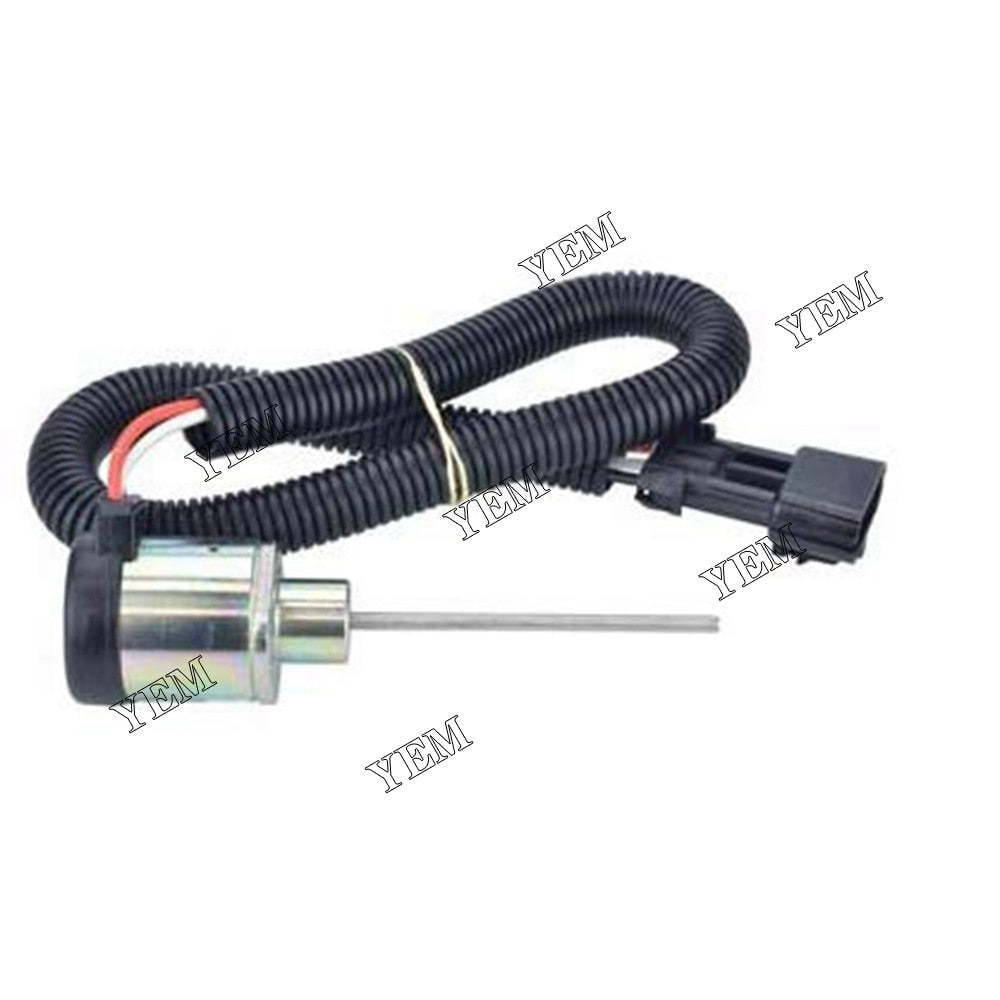 YEM Engine Parts 12V Fuel Solenoid 25-38109-05SV With 7 Wire Commander For Carrier 3 Flat Pin For Other