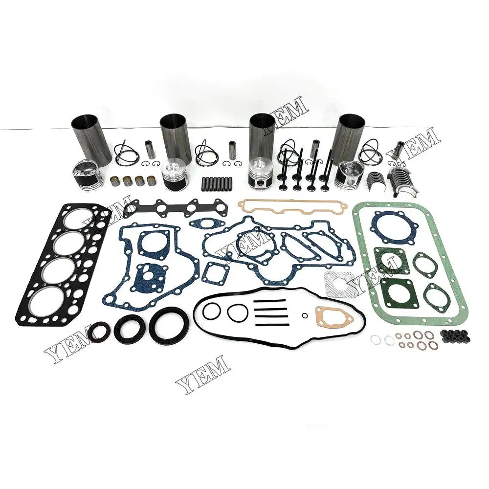 4X High performanceEngine Overhaul Rebuild Kit With Gasket Bearing Valve Set For Mitsubishi K4E-DI Engine YEMPARTS