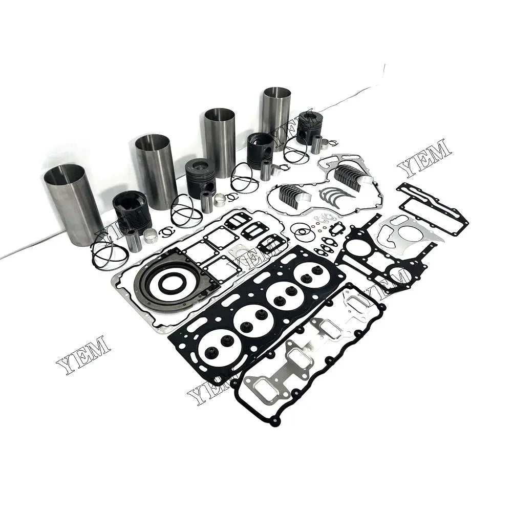 competitive price Cylinder Liner Kit With Engine Gasket Set Bearing Kit For Perkins 1104C-44 excavator engine part YEMPARTS