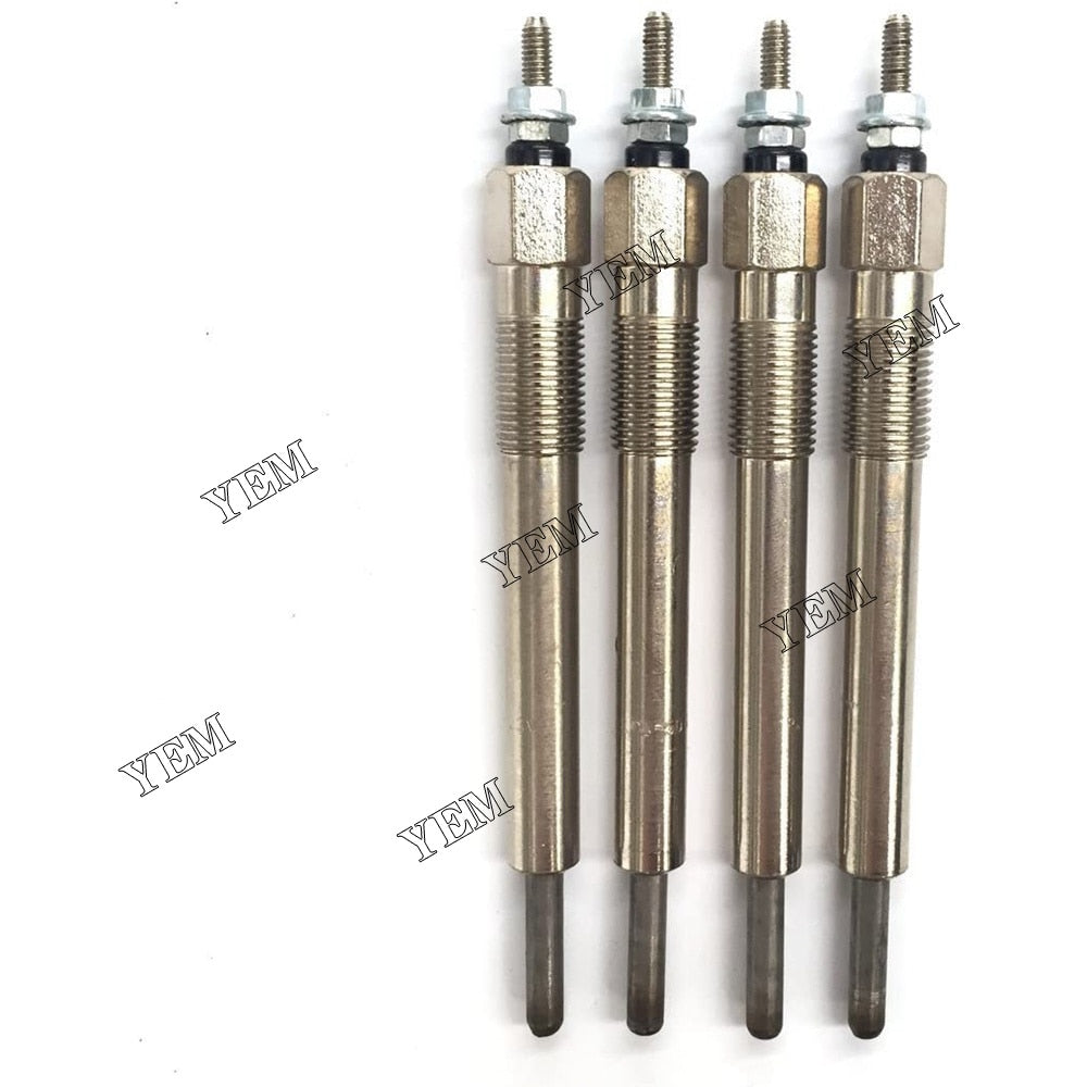 YEM Engine Parts 4PCS Glow Plug Fit Fors For Isuzu ELF 4BC2 4BB1 4BD1 Diesel 1973-1985 For Isuzu