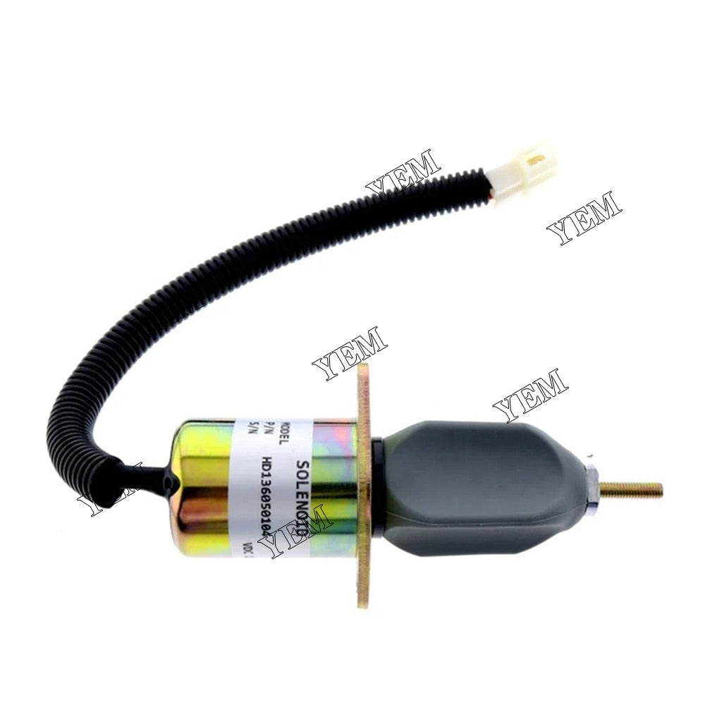 YEM Engine Parts Fuel Stop solenoid 119807-77800 SA-3840-T 12 V For Yanmar 4TNE94 4TNE98 Engine For Yanmar