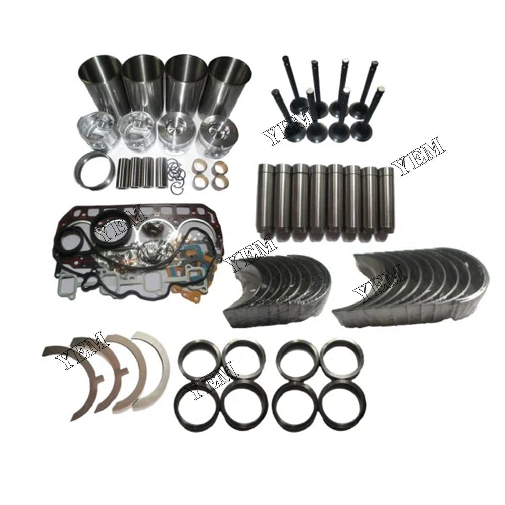 YEM Engine Parts Overhaul Rebuild Kit For Kubota V1902 Engine KH20 KH151 KH101 Excavator For Kubota