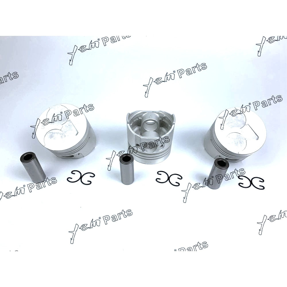 YEM Engine Parts Piston Set STD 76mm For Kubota D1005 x3 PCS Engine Parts For Kubota