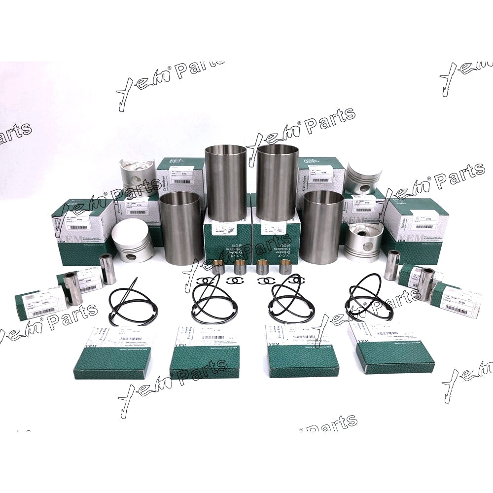 YEM Engine Parts Liner Kit Set STD For Kubota V1702 (Liner+Piston+Piston Ring+Pin Bush x4 ) Engine Parts For Kubota