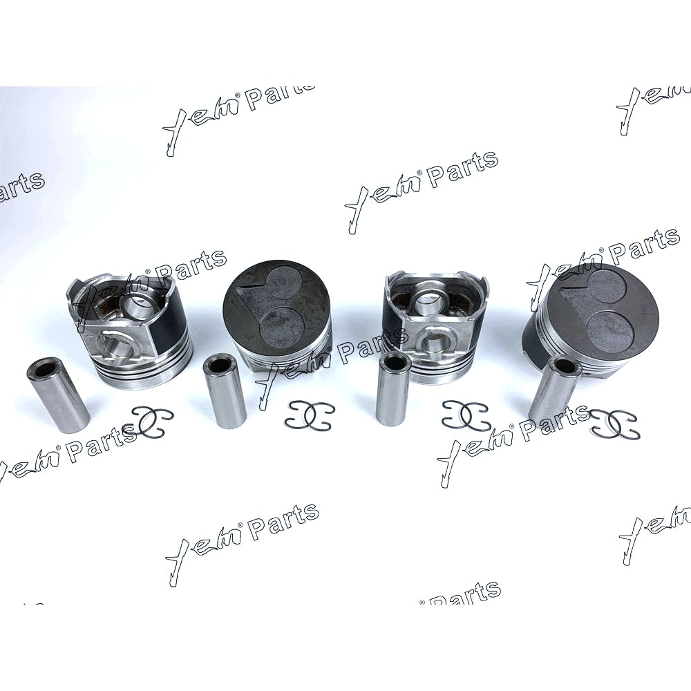 YEM Engine Parts Pistons Set Oversize 87mm (+0.50mm) For Kubota V2403-DI 1G924-2111 x4PCS Engine Parts For Kubota