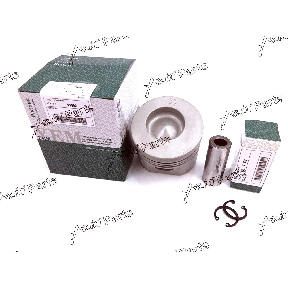 YEM Engine Parts Piston Set STD 85mm For Kubota V1902 Engine Parts For Kubota