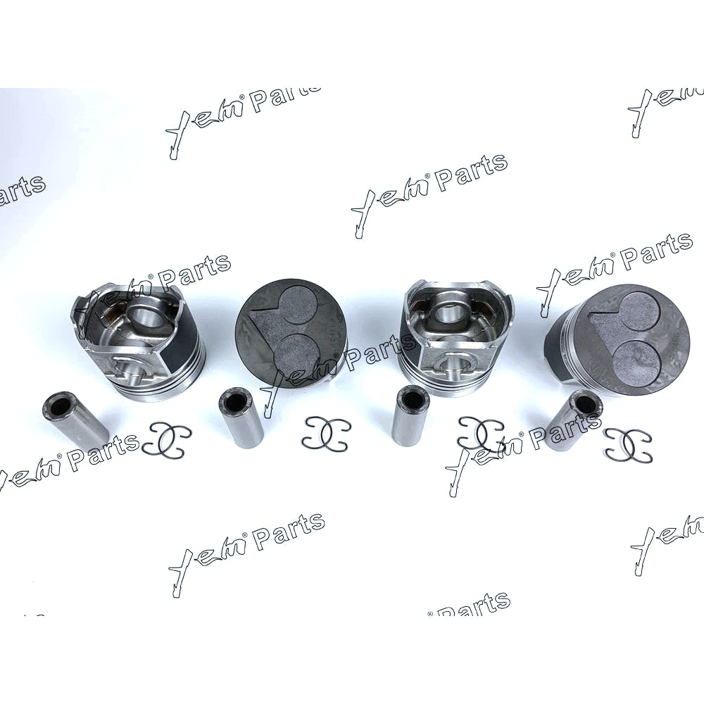 YEM Engine Parts Pistons Set Oversize 87mm (+0.50mm) For Kubota V2403-DI 1G924-2111 x4PCS Engine Parts For Kubota