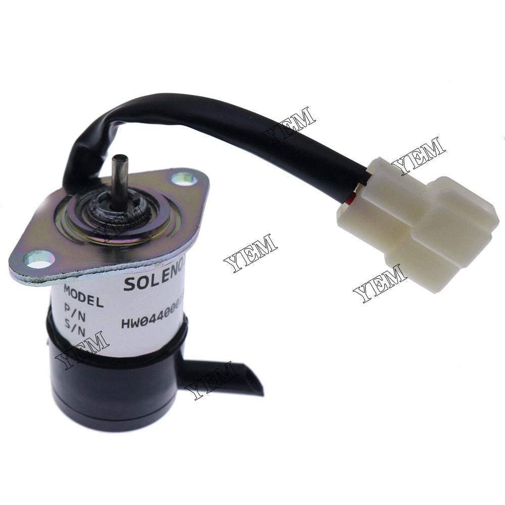 YEM Engine Parts 12V Fuel Stop Solenoid 16271-60010 16271-60012 Fits For KubotaKX41H KX61-2 KX71 For Kubota