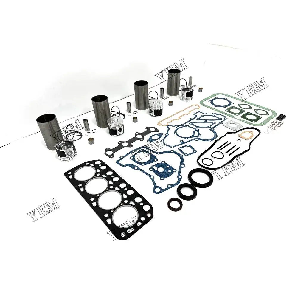 4X High performanceOverhaul Kit With Gasket Set For Mitsubishi K4E-DI Engine YEMPARTS