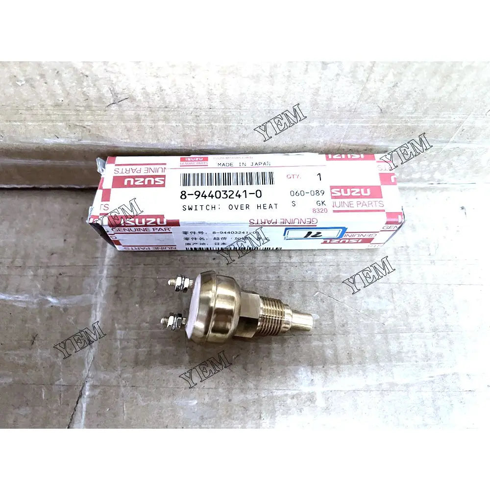 competitive price 8-94403241-0 Over Heat Warning Switch For Isuzu 4LE1 excavator engine part YEMPARTS